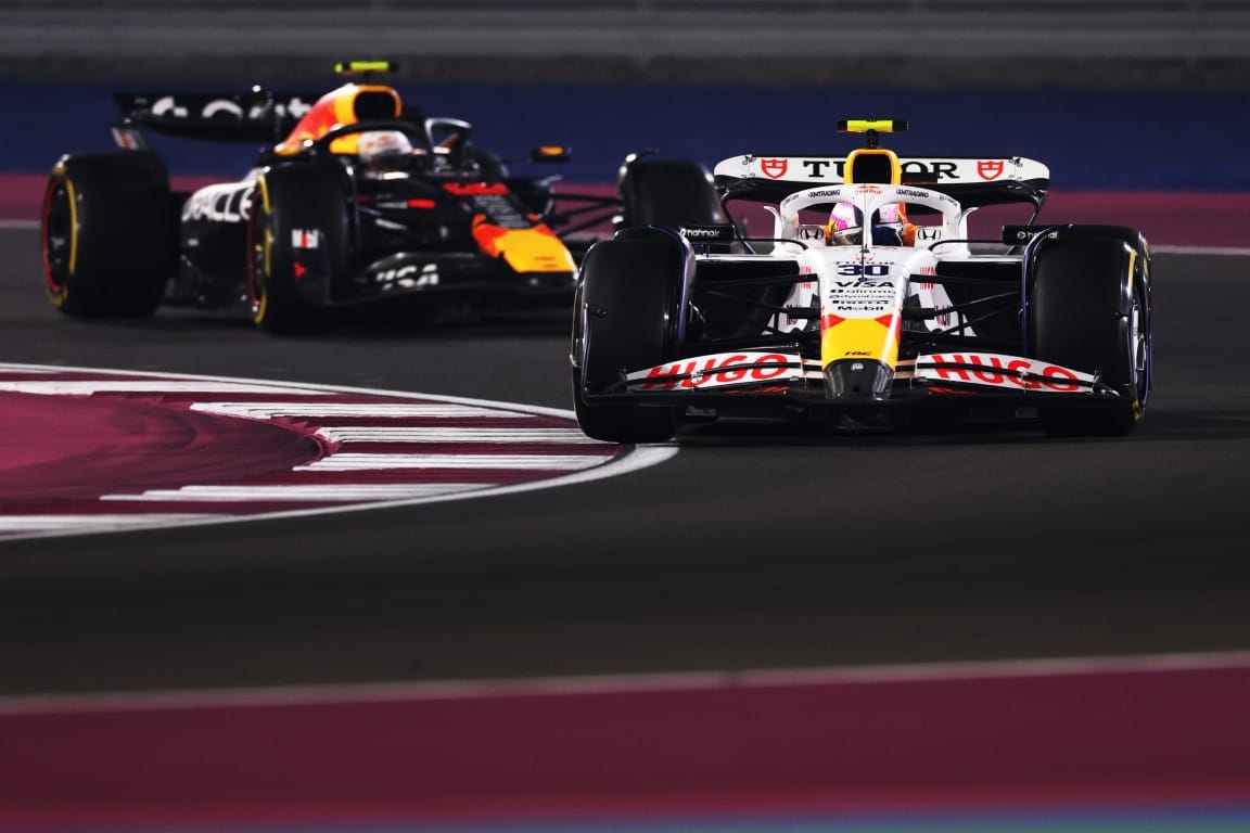 Liam Lawson, Racing Bulls, and Yuki Tsunoda, Red Bull, F1